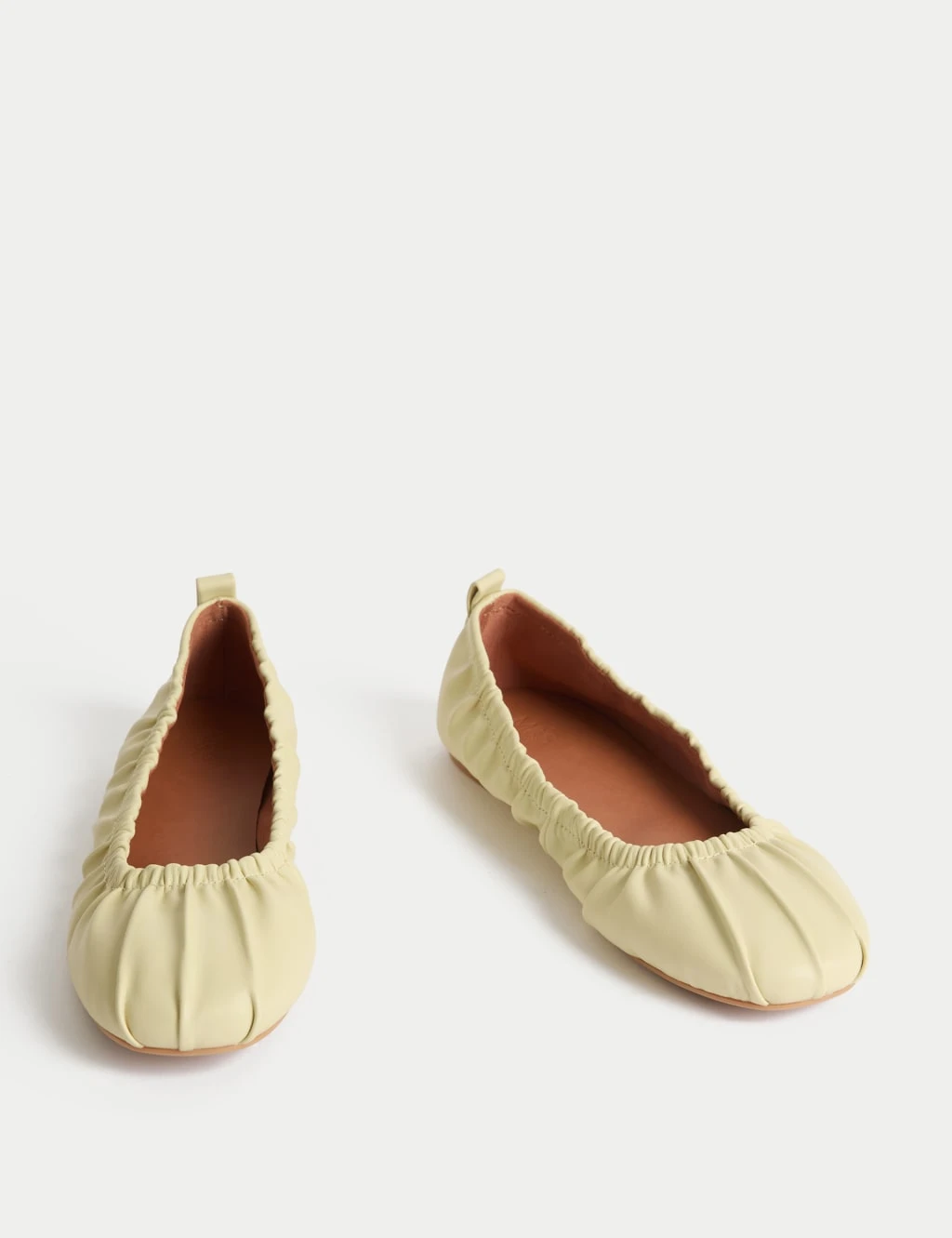 Ruched Slip On Ballet Pumps 7 Ruched Slip On Ballet Pumps - Image 7
