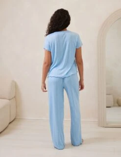 Ruffle Hem Pointelle Pyjama Set -Cyberjammies Store ruffle hem pyjama set 3