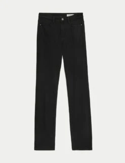 Roma Straight Leg Jeans -Cyberjammies Store sateen roma rise straight leg jeans 5