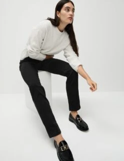 Roma Straight Leg Jeans -Cyberjammies Store sateen roma rise straight leg jeans 9