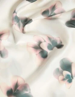 Satin Floral Long Chemise -Cyberjammies Store satin floral long chemise 8