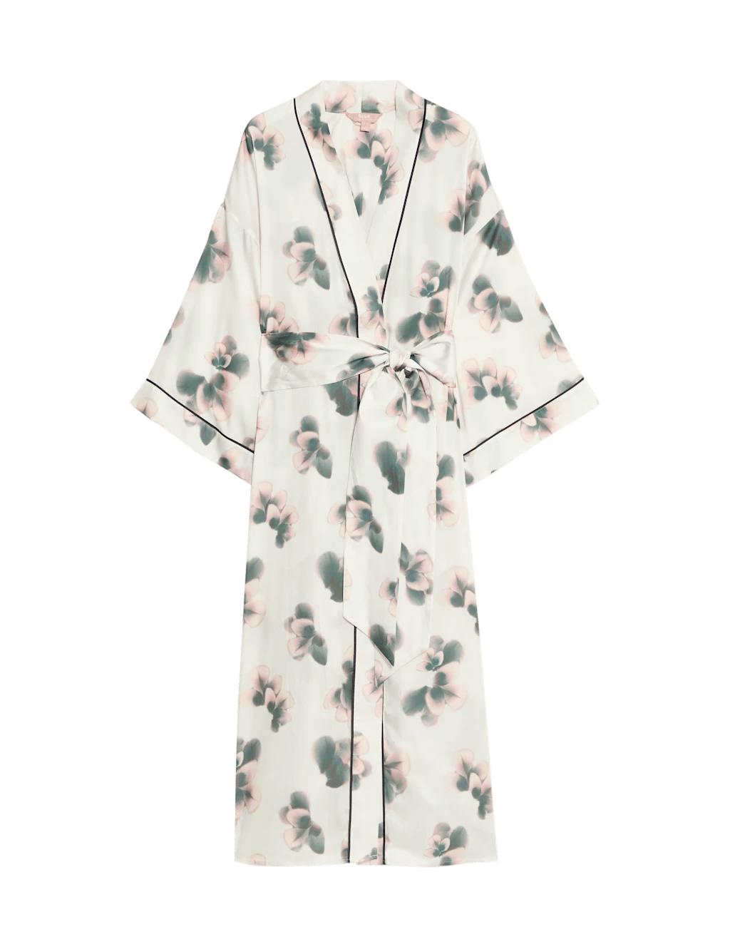 Satin Floral Wide Sleeve Wrap 9 Satin Floral Wide Sleeve Wrap - Image 9