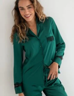 Pour Moi Satin Lace Pyjama Set -Cyberjammies Store satin lace pyjama set 10
