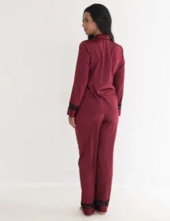 Pour Moi Satin Lace Pyjama Set -Cyberjammies Store satin lace pyjama set 18