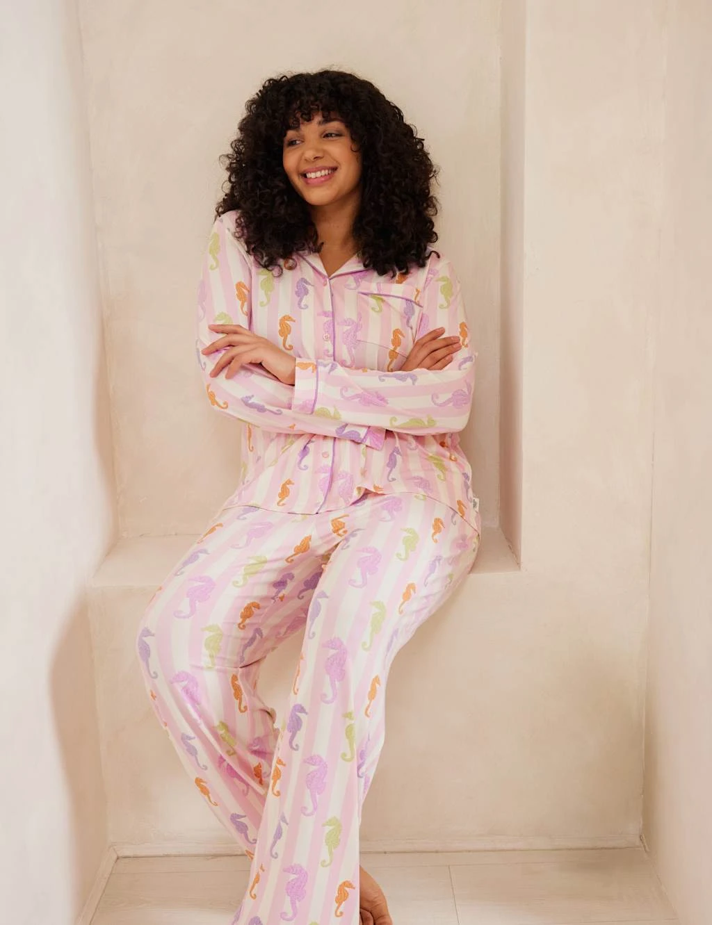 Seahorse Striped Pyjama Set 9 Seahorse Striped Pyjama Set - Image 9