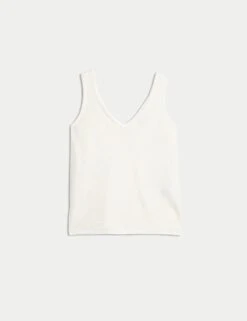 Sequin Textured V-Neck Knitted Vest -Cyberjammies Store sequin textured v neck knitted vest 7