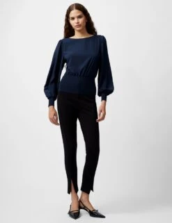 French Connection Slash Neck Knitted Top -Cyberjammies Store slash neck knitted top 4