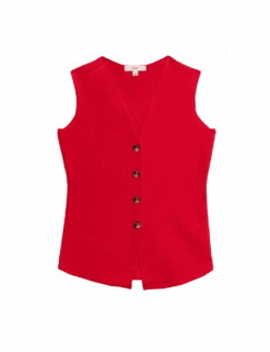 Soft Touch V-Neck Knitted Waistcoat -Cyberjammies Store soft touch v neck knitted waistcoat 1