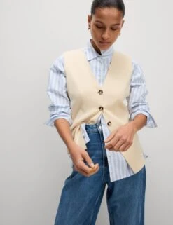 Soft Touch V-Neck Knitted Waistcoat -Cyberjammies Store soft touch v neck knitted waistcoat 9