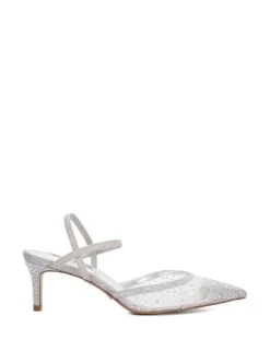 Dune London Sparkle Mesh Detail Kitten Heel Court Shoes -Cyberjammies Store sparkle mesh detail kitten heel court shoes 11