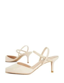 Dune London Stiletto Heel Open Elasticated Court Shoes -Cyberjammies Store stiletto heel open elasticated court shoes 7