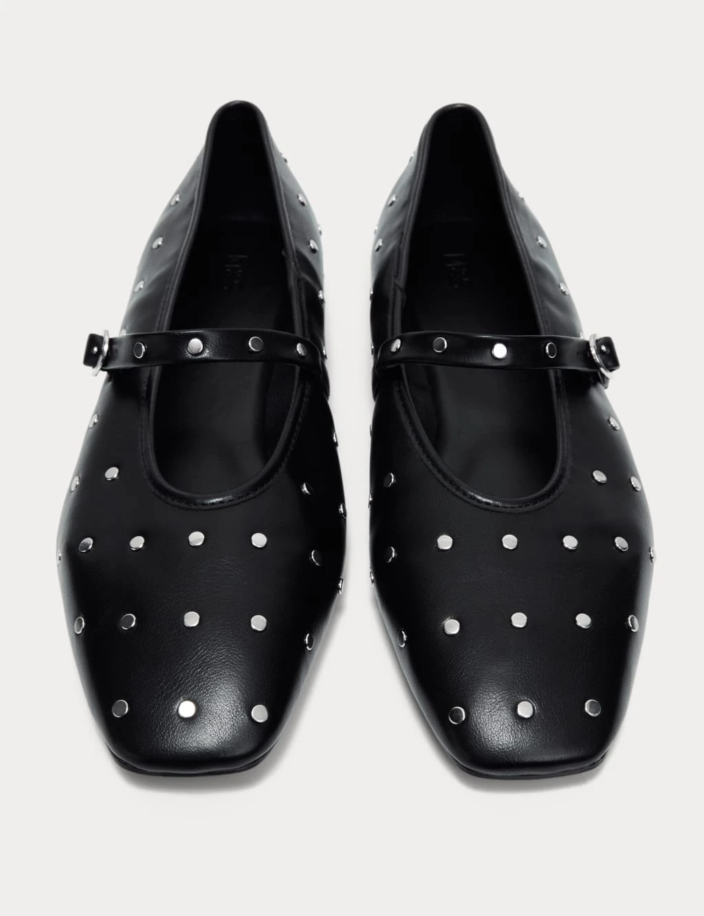 Studded Buckle Flat Ballet Pumps 8 Studded Buckle Flat Ballet Pumps - Image 8