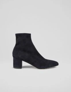 Suede Block Heel Square Toe Ankle Boots -Cyberjammies Store suede block heel square toe ankle boots 7
