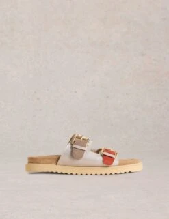 WHITE STUFF Suede Colour Block Footbed Sandals -Cyberjammies Store suede colour block footbed sandals 11