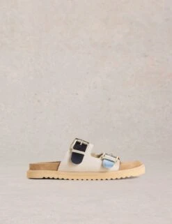 WHITE STUFF Suede Colour Block Footbed Sandals -Cyberjammies Store suede colour block footbed sandals 7