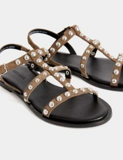 Suede Flat Gladiator Sandals -Cyberjammies Store suede flat gladiator sandals 5