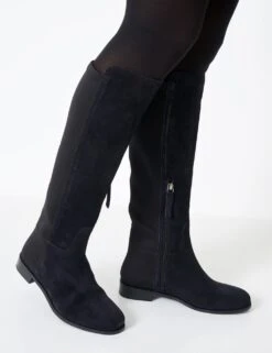 Suede Flat Knee High Boots -Cyberjammies Store suede flat knee high boots 6