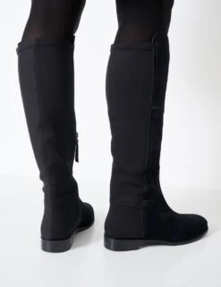 Suede Flat Knee High Boots -Cyberjammies Store suede flat knee high boots 9