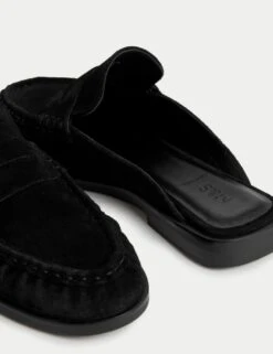 Suede Loafer Mules -Cyberjammies Store suede flatform loafer mules 2