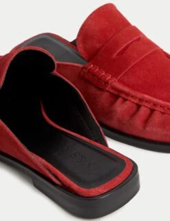 Suede Loafer Mules -Cyberjammies Store suede flatform loafer mules 5