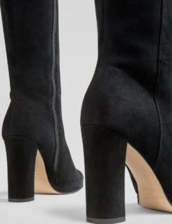 Suede Platform Knee High Boots -Cyberjammies Store suede platform knee high boots 5