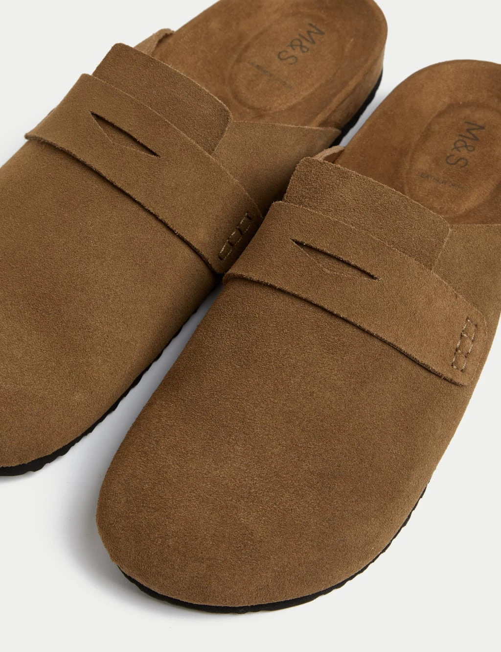 Suede Slip On Flat Clogs 9 Suede Slip On Flat Clogs - Image 9