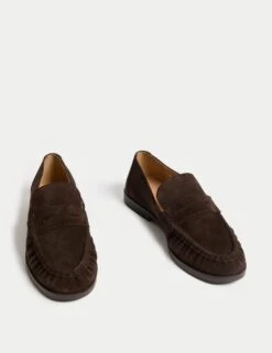 Suede Loafers -Cyberjammies Store suede slip on flat loafers 12