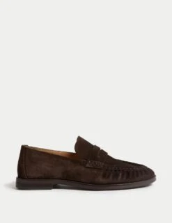Suede Loafers -Cyberjammies Store suede slip on flat loafers 13