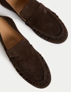 Suede Loafers -Cyberjammies Store suede slip on flat loafers 14