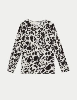 Supersoft Animal Print Crew Neck Jumper -Cyberjammies Store supersoft animal print crew neck jumper 14