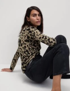 Supersoft Animal Print Crew Neck Jumper -Cyberjammies Store supersoft animal print crew neck jumper 8