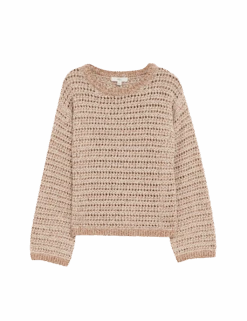 Textured Crew Neck Jumper With Cotton 34 Textured Crew Neck Jumper With Cotton -Cyberjammies Store textured crew neck jumper with cotton 1