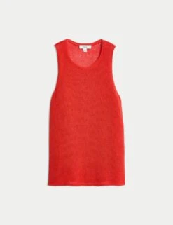 Textured Crew Neck Knitted Vest With Cotton -Cyberjammies Store textured crew neck knitted vest with cotton 14