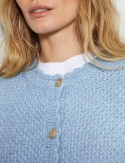 MONSOON Textured Scallop Edge Cropped Cardigan 13 MONSOON Textured Scallop Edge Cropped Cardigan -Cyberjammies Store textured scallop edge cropped cardigan 5