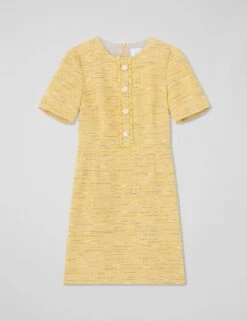 Tweed Textured Mini Shift Dress -Cyberjammies Store tweed textured mini shift dress 4