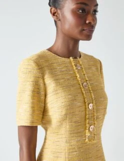 Tweed Textured Mini Shift Dress -Cyberjammies Store tweed textured mini shift dress 7