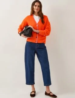 MONSOON V-Neck Contrast Trim Cardigan -Cyberjammies Store v neck contrast trim cardigan 6