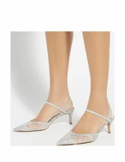 Dune London Wide Fit Glitter Stiletto Heel Slingback Shoes -Cyberjammies Store wide fit glitter stiletto heel slingback shoes 10
