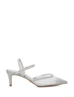 Dune London Wide Fit Glitter Stiletto Heel Slingback Shoes -Cyberjammies Store wide fit glitter stiletto heel slingback shoes 11