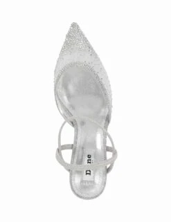 Dune London Wide Fit Glitter Stiletto Heel Slingback Shoes -Cyberjammies Store wide fit glitter stiletto heel slingback shoes 9