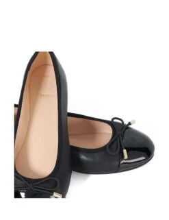 Dune London Wide Fit Leather Patent Toe Ballet Pumps -Cyberjammies Store wide fit leather patent toe ballet pumps 10