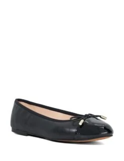 Dune London Wide Fit Leather Patent Toe Ballet Pumps -Cyberjammies Store wide fit leather patent toe ballet pumps 12