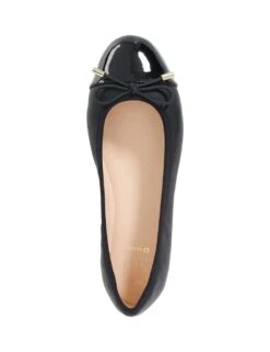 Dune London Wide Fit Leather Patent Toe Ballet Pumps -Cyberjammies Store wide fit leather patent toe ballet pumps 13