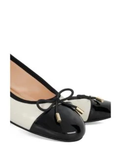 Dune London Wide Fit Leather Patent Toe Ballet Pumps -Cyberjammies Store wide fit leather patent toe ballet pumps 5