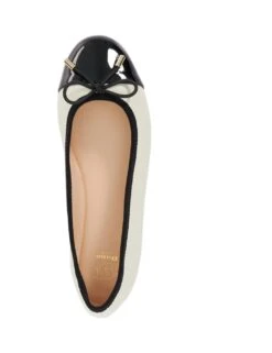 Dune London Wide Fit Leather Patent Toe Ballet Pumps -Cyberjammies Store wide fit leather patent toe ballet pumps 7