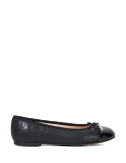 Dune London Wide Fit Leather Patent Toe Ballet Pumps -Cyberjammies Store wide fit leather patent toe ballet pumps 8