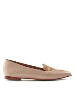 Jones Bootmaker Wide Fit Leather Snake Print Flat Pointed Pumps -Cyberjammies Store wide fit leather snake print flat pointed pumps 11