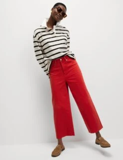 Wide Leg Cropped Jeans -Cyberjammies Store wide leg cropped jeans 13