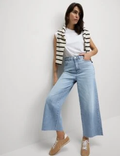 Wide Leg Cropped Jeans -Cyberjammies Store wide leg cropped jeans 7