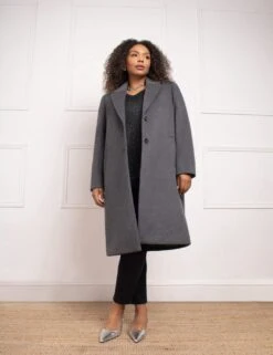 Wool Blend Longline Peacoat -Cyberjammies Store wool blend longline peacoat 10